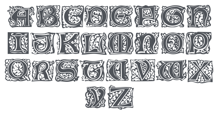 Morris Initialen Font