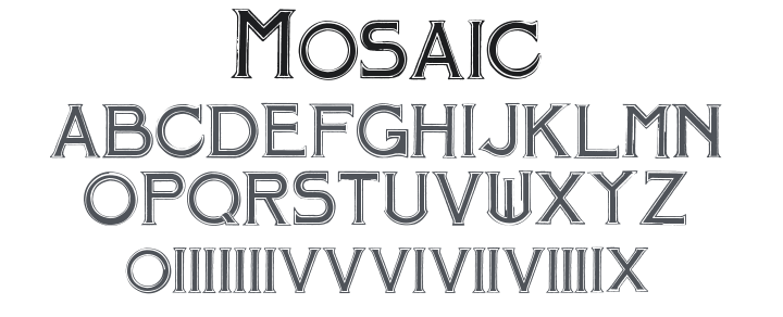 Mosaic Font Family