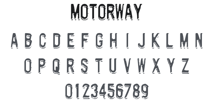 Motorway Font