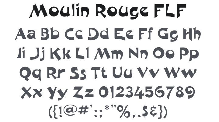 Moulin Rouge FLF Font
