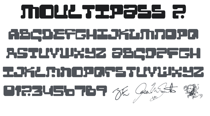 MoultiPass 2 Font