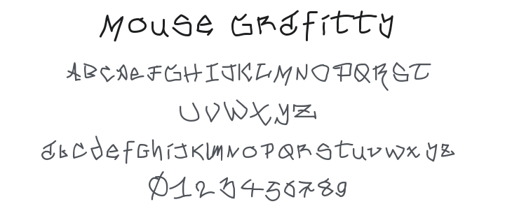 Mouse Grafitty Font