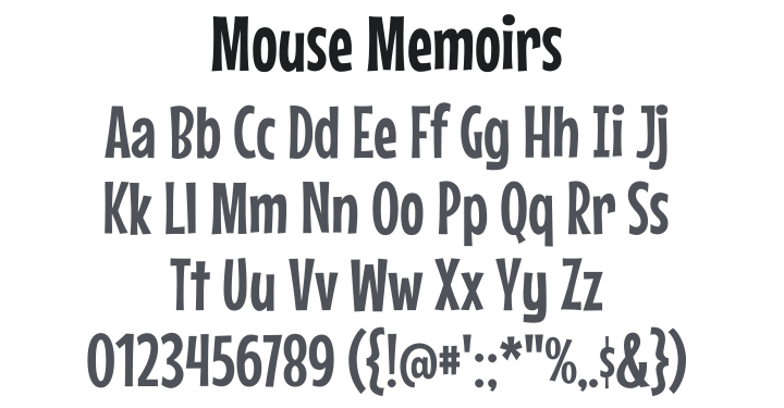 Mouse Memoirs Font