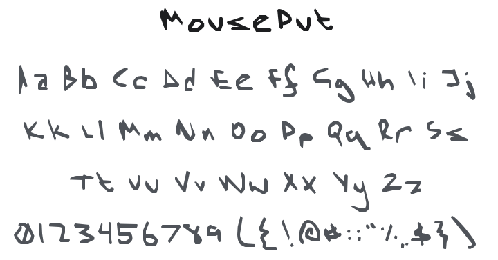 MousePut Font