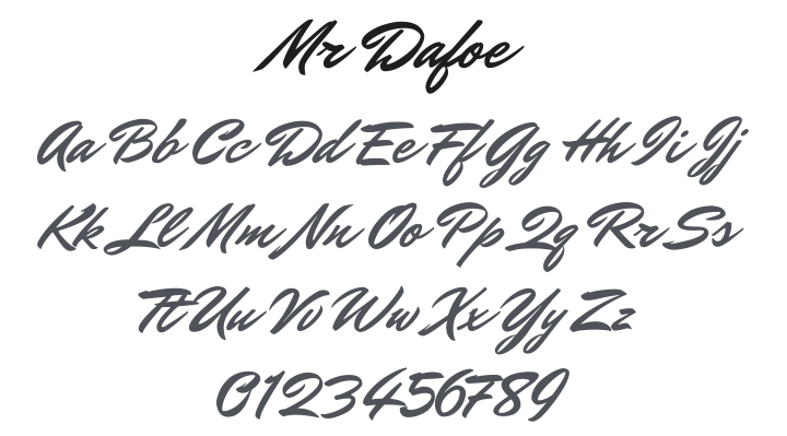 Mr Dafoe Font