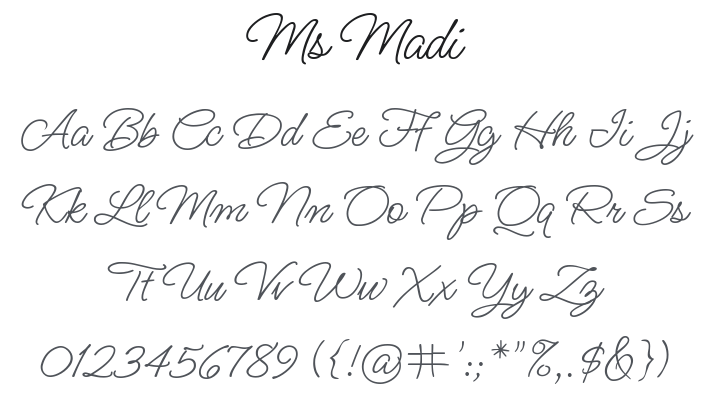 Ms Madi Font