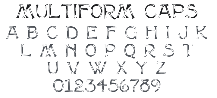 Multiform Caps Font