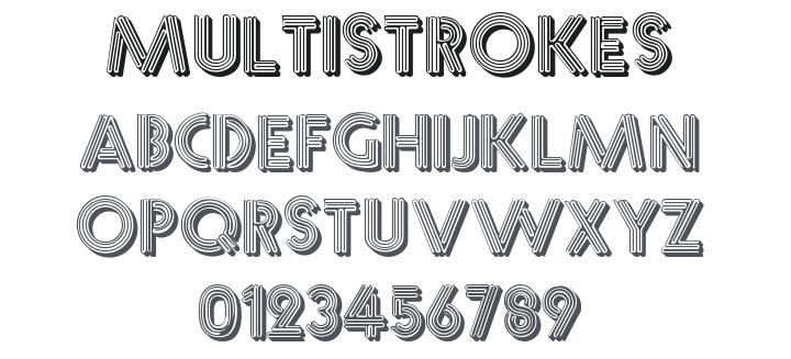 Multistrokes Font