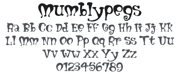 Mumblypegs Font