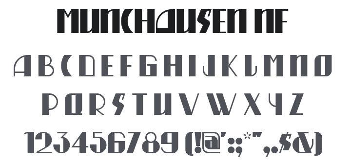 Munchausen NF Font