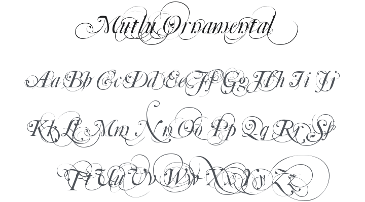 Mutlu Ornamental Font
