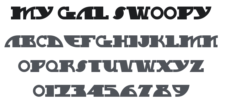 My Gal Swoopy NF Font