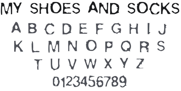 My Shoes And Socks Font