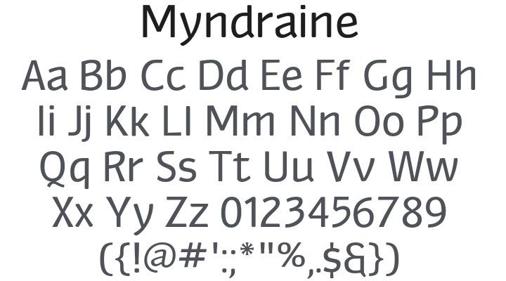 Myndraine Font