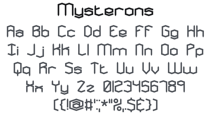 Mysterons Font