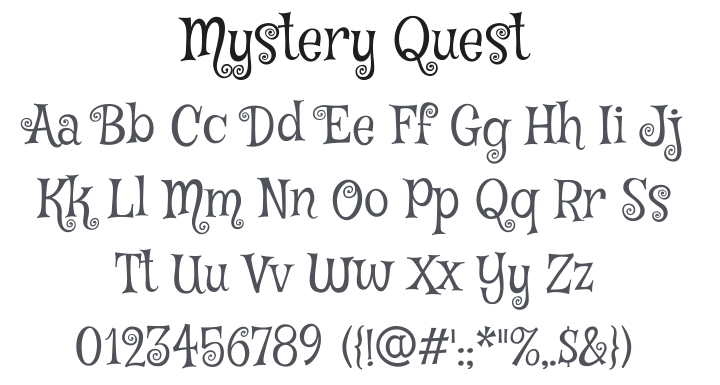Mystery Quest Font
