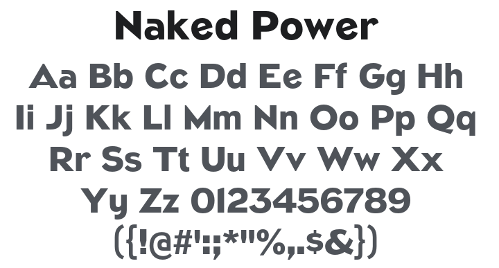 Naked Power Font Family