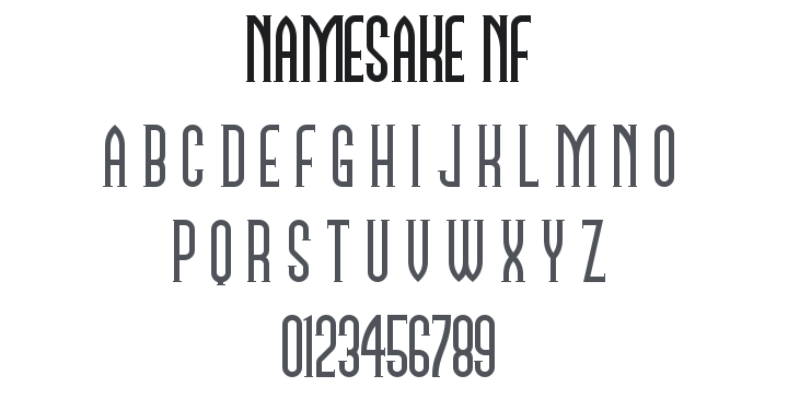 Namesake NF Font