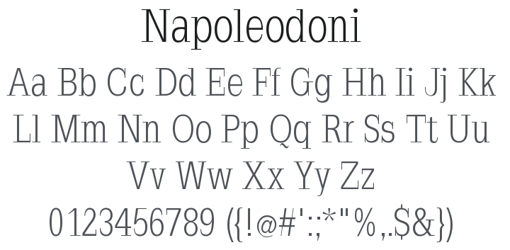 Napoleodoni Font Family