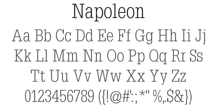 Napoleon Font Family