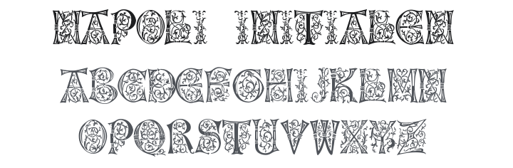 Napoli Initialen Font
