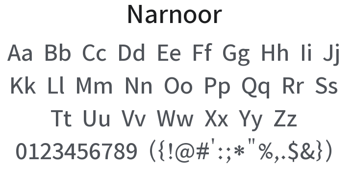 Narnoor Font Family