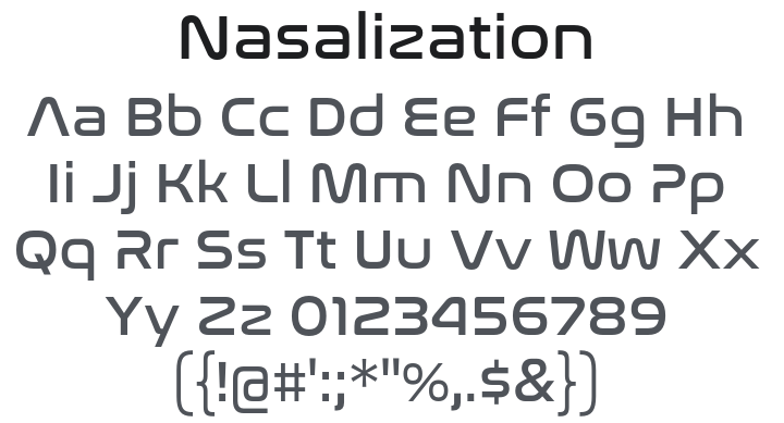 Nasalization Font