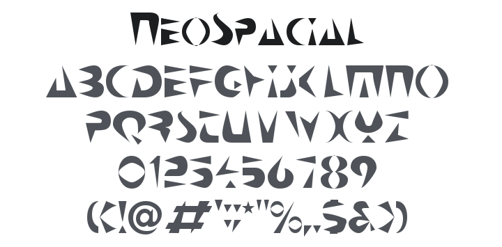 NeoSpacial Font