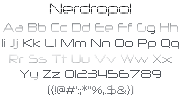 Nerdropol Font
