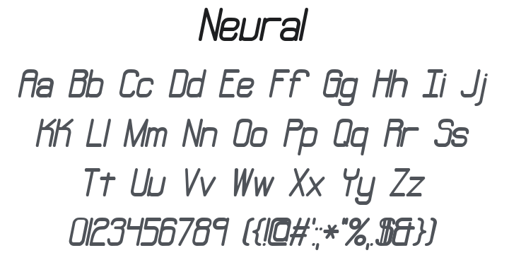 Neural Font Family