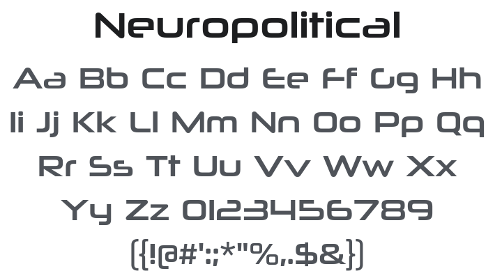 Neuropolitical Font
