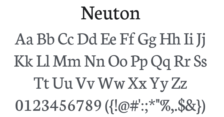 Neuton Font Family