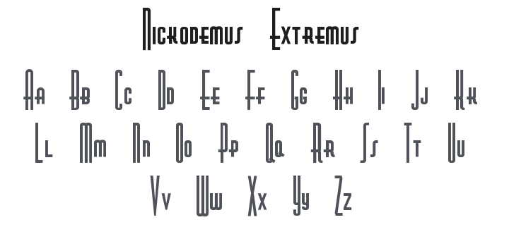 Nickodemus Extremus Font