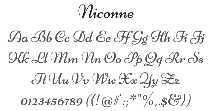 Niconne Font