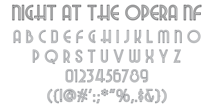 Night At The Opera NF Font