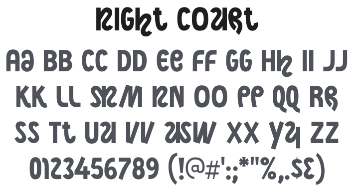 Night Court Font