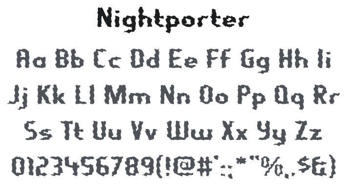Nightporter Font