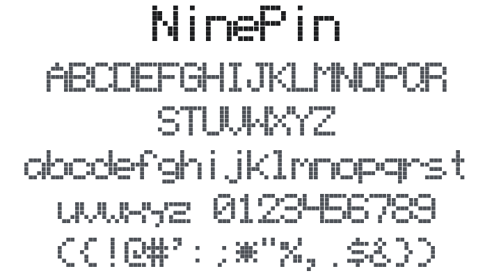 NinePin Font