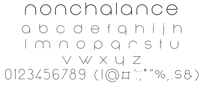 Nonchalance Font Family