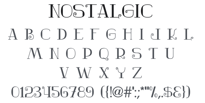 Nostalgic Font