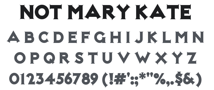 Not Mary Kate Font