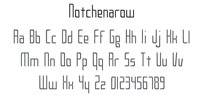 Notchenarow Font