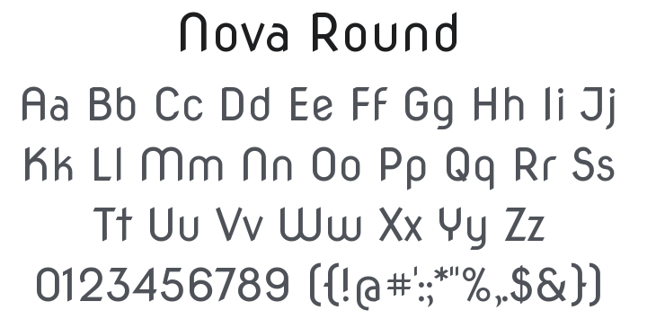Nova Round Font Family