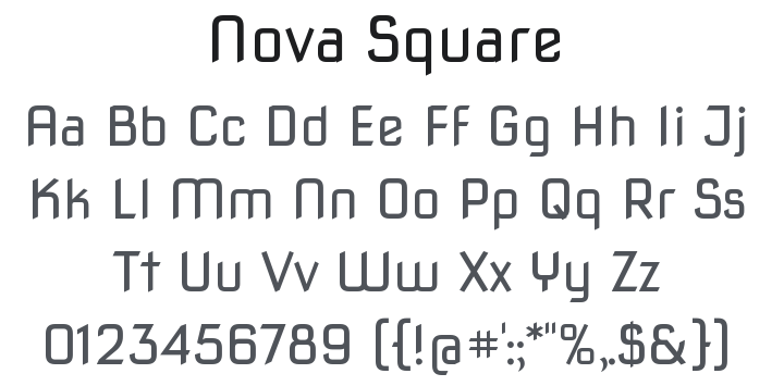 Nova Square Font Family