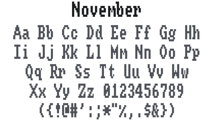 November Font