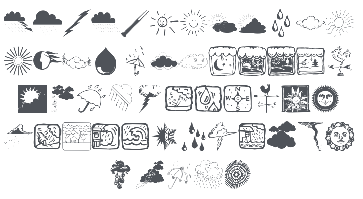 Now The Weather Font