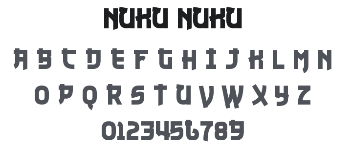 Nuku Nuku Font