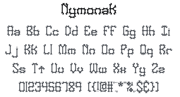 Nymonak Font