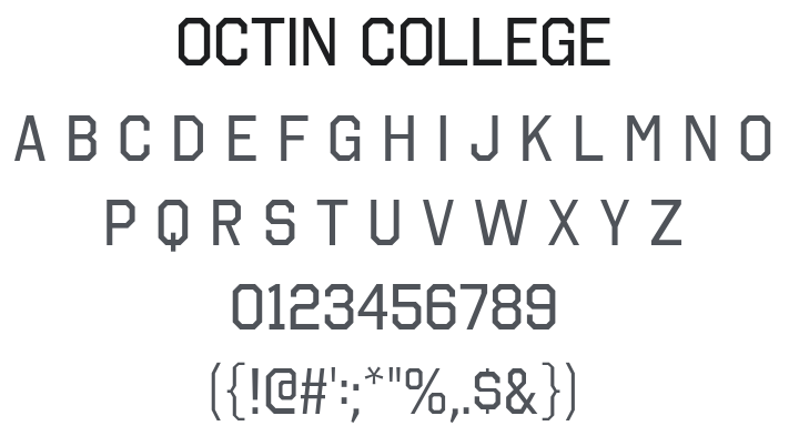 Octin College Font