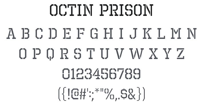Octin Prison Font